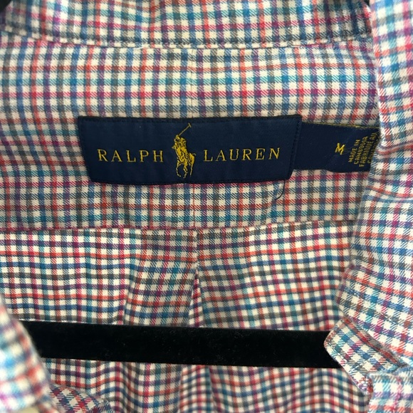 Ralph Lauren Gingham Button-Down Shirt | 100% Cotton | Size M - Picture 3 of 5